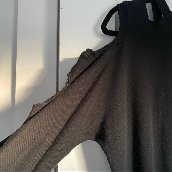 n: Philanthropy Black Cut-Out Sweatshirt - Picture 5 of 8